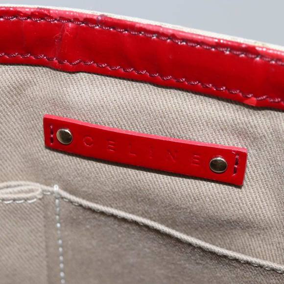 CELINE Macadam Canvas Hand Bag Beige Auth 76899 - Picture 10 of 16